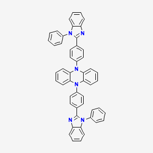 molecular formula C50H34N6 B13782329 5,10-Bis(4-(1-phenyl-1H-benzo[d]imidazol-2-yl)phenyl)-5,10-dihydrophenazine 