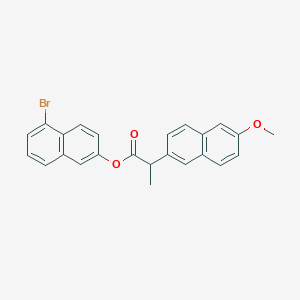 molecular formula C24H19BrO3 B1378233 5-Bromo-2-naphthyl 2-(6-Methoxy-2-naphthyl)propanoate CAS No. 1363166-31-7