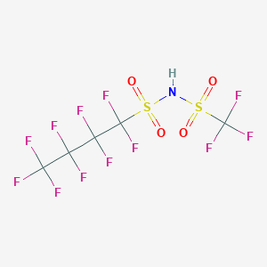 molecular formula C5HF12NO4S2 B13782347 Nonafluorobutylsulfonyl(trifluoromethylsulfonyl)amine CAS No. 39847-37-5