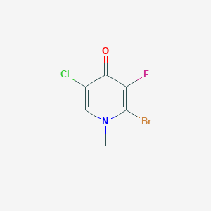 2-Bromo-5-chloro-3-fluoro-1-methylpyridin-4(1H)-one