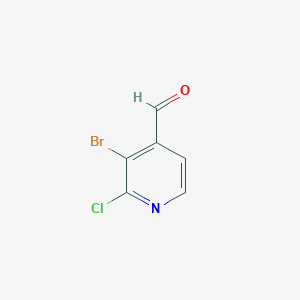 molecular formula C6H3BrClNO B1378238 3-Bromo-2-chloropyridine-4-carboxaldehyde CAS No. 1227602-82-5