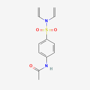 molecular formula C12H14N2O3S B13782399 Acetanilide, 4'-divinylsulfamoyl- CAS No. 91567-72-5