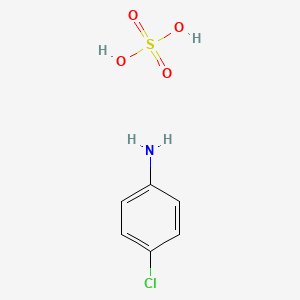 molecular formula C6H8ClNO4S B13782418 4-chloroaniline;sulfuric acid CAS No. 93858-54-9