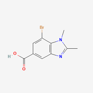 7-Bromo-1,2-dimethylbenzodiazole-5-carboxylic acid
