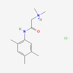 molecular formula C13H21ClN2O B13782454 Dimethylaminoacetyl 3,4,6-trimethylaniline hydrochloride CAS No. 63917-32-8