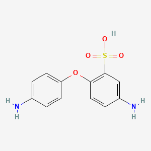 molecular formula C12H12N2O4S B13782457 4,4'-Diaminodiphenylether-2-sulfonic acid 