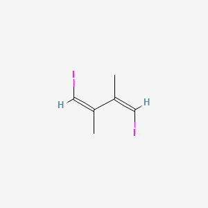 molecular formula C6H8I2 B13782472 (1Z,3Z)-1,4-Diiodo-2,3-dimethyl-buta-1,3-diene 