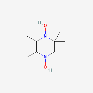 molecular formula C8H18N2O2 B13782474 1,4-Dihydroxy-2,2,5,6-tetramethylpiperazine 