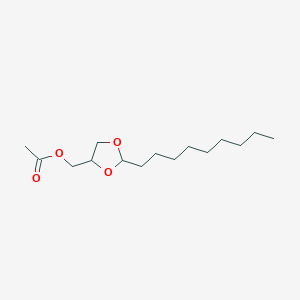 molecular formula C15H28O4 B13782518 (2-Nonyl-1,3-dioxolan-4-yl)methyl acetate CAS No. 7249-15-2