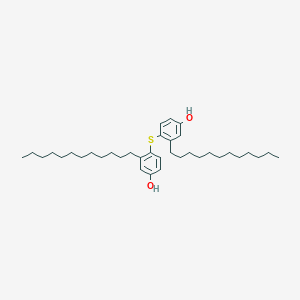 molecular formula C36H58O2S B13782519 Phenol, thiobis[tetrapropylene- CAS No. 68815-67-8