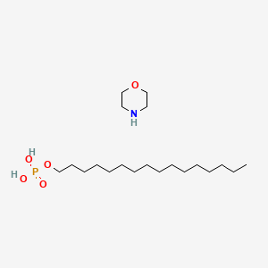 molecular formula C20H44NO5P B13782527 Hexadecyl morpholinium hydrogen phosphate CAS No. 65151-45-3