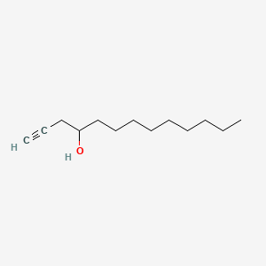 molecular formula C13H24O B13782534 1-Tridecyn-4-ol CAS No. 74646-37-0
