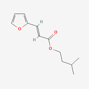 molecular formula C12H16O3 B13782571 3-Methylbutyl 3-(2-furyl)acrylate CAS No. 79925-85-2