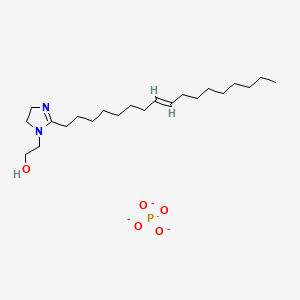 molecular formula C22H42N2O5P-3 B13782594 2-[2-[(E)-heptadec-8-enyl]-4,5-dihydroimidazol-1-yl]ethanol;phosphate 