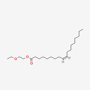 molecular formula C22H42O3 B13782598 9-Octadecenoic acid (9Z)-, 2-ethoxyethyl ester CAS No. 68134-05-4