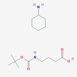 molecular formula C15H30N2O4 B13782647 Boc-4-aminobutyric acid cha salt 
