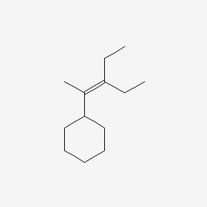 molecular formula C13H24 B13782684 (2-Ethyl-1-methyl-1-butenyl)cyclohexane CAS No. 74810-42-7
