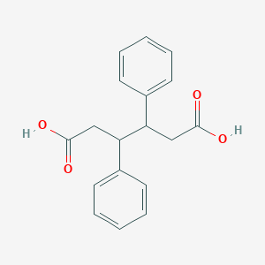 molecular formula C18H18O4 B13782704 3,4-Diphenylhexanedioic acid CAS No. 25347-44-8