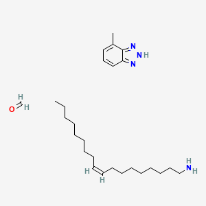 molecular formula C26H46N4O B13782706 formaldehyde;4-methyl-2H-benzotriazole;(Z)-octadec-9-en-1-amine 