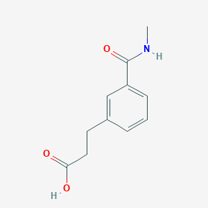 molecular formula C11H13NO3 B1378272 3-[3-(甲基氨基羰基)苯基]丙酸 CAS No. 1234494-30-4