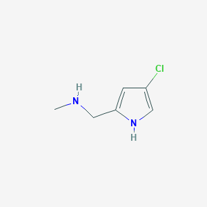 molecular formula C6H9ClN2 B1378277 [(4-chloro-1H-pyrrol-2-yl)methyl](methyl)amine CAS No. 1394041-43-0