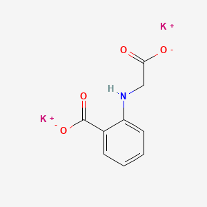 molecular formula C9H7K2NO4 B13782801 Benzoic acid, 2-[(carboxymethyl)amino]-, dipotassium salt CAS No. 67893-41-8