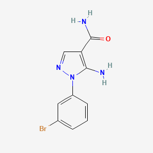 5-amino-1-(3-bromophenyl)-1H-pyrazole-4-carboxamide