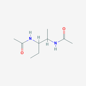 molecular formula C9H18N2O2 B13782878 N,N'-2,3-Pentanediyldiacetamide 