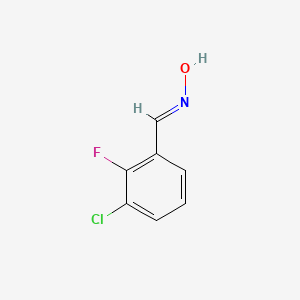 molecular formula C7H5ClFNO B13782889 3-Chloro-2-fluorobenzaldehyde oxime 