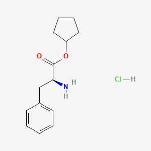 cyclopentyl (2S)-2-amino-3-phenylpropanoate hydrochloride