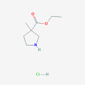 Ethyl 3-methylpyrrolidine-3-carboxylate hydrochloride