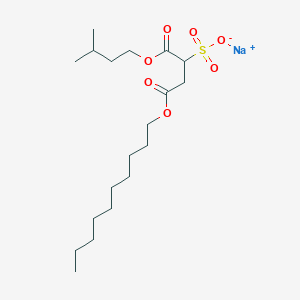 molecular formula C19H35NaO7S B13782942 Decyl isopentyl sulfosuccinate sodium salt CAS No. 72796-95-3