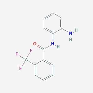 molecular formula C14H11F3N2O B13782947 N-(2-Aminophenyl)-2-(trifluoromethyl)benzamide 