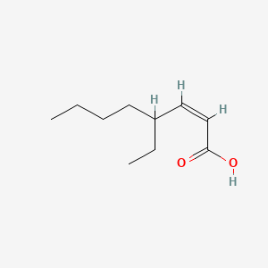 molecular formula C10H18O2 B13782955 2-Octenoic acid, 4-ethyl-, (2Z)- CAS No. 60308-75-0