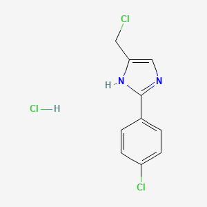 4-(chloromethyl)-2-(4-chlorophenyl)-1H-imidazole hydrochloride