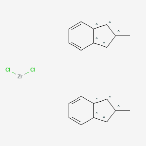 molecular formula C20H18Cl2Zr B13783010 Bis(2-methylindenyl)zirconiumdichloride 