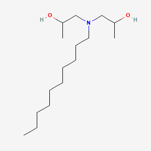 molecular formula C16H35NO2 B13783018 2-Propanol, 1,1'-(decylimino)bis- CAS No. 65086-46-6