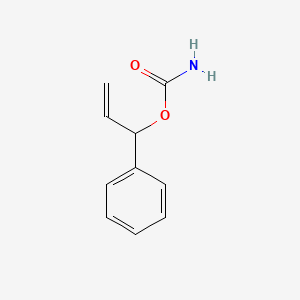 molecular formula C10H11NO2 B13783101 Benzyl alcohol, alpha-vinyl-, carbamate CAS No. 73826-14-9