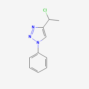 molecular formula C10H10ClN3 B1378314 4-(1-chloroethyl)-1-phenyl-1H-1,2,3-triazole CAS No. 1394042-41-1