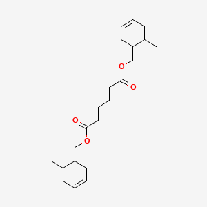 molecular formula C22H34O4 B13783148 Bis(6-methyl-3-cyclohexenemethyl) adipate CAS No. 68555-34-0