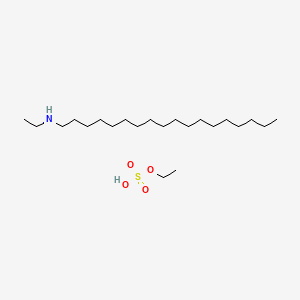 molecular formula C22H49NO4S B13783155 ethyl hydrogen sulfate;N-ethyloctadecan-1-amine CAS No. 67874-03-7