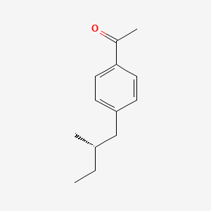 molecular formula C13H18O B13783176 (S)-1-[4-(2-Methylbutyl)phenyl]ethanone 