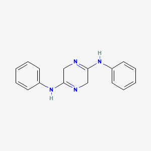 molecular formula C16H16N4 B13783190 2,5-Bisphenyliminopiperazine CAS No. 73771-15-0