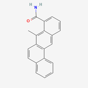 molecular formula C20H15NO B13783306 7-methylbenzo[a]anthracene-8-carboxamide CAS No. 64082-43-5