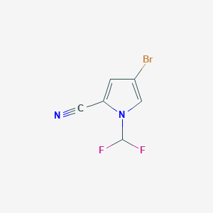 4-bromo-1-(difluoromethyl)-1H-pyrrole-2-carbonitrile