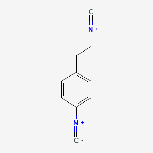 molecular formula C10H8N2 B13783312 2-(4-Isocyanophenyl)ethylisocyanide CAS No. 730964-59-7