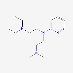 molecular formula C15H28N4 B13783321 Pyridine, 2-(N-(2-diethylaminoethyl)-N-(2-dimethylaminoethyl)amino)- CAS No. 23826-82-6
