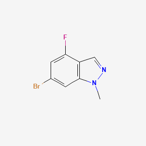 molecular formula C8H6BrFN2 B1378333 6-Bromo-4-Fluoro-1-methyl-1H-indazole CAS No. 1358574-94-3