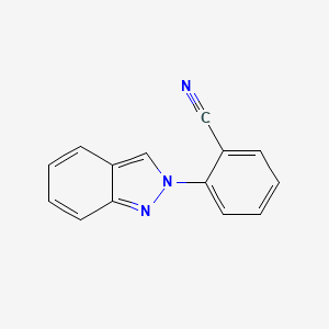 molecular formula C14H9N3 B13783332 BENZONITRILE, o-(2H-INDAZOL-2-YL)- CAS No. 81265-86-3