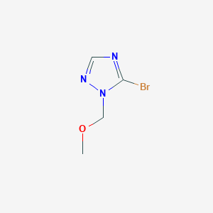 molecular formula C4H6BrN3O B1378334 5-bromo-1-(methoxymethyl)-1H-1,2,4-triazole CAS No. 1559064-18-4